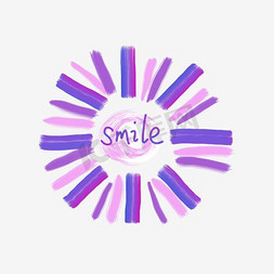 SMILE免抠艺术字图片_太阳