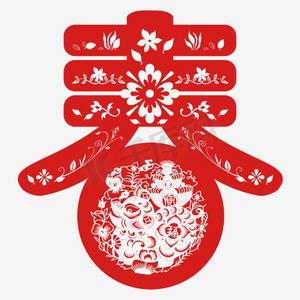 乔迁之喜窗花ps艺术字体-乔迁之喜窗花ps字体设计效果-千库网