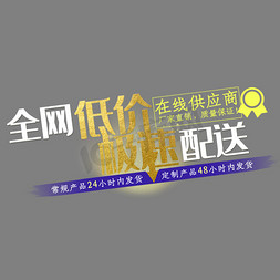 空间平台免抠艺术字图片_创意风格全网低价极速配送电商平台宣传海报装饰艺术字