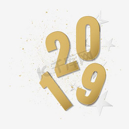 2019金色新年创意
