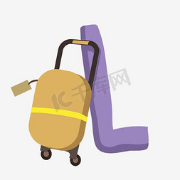 背着行李的人免抠艺术字图片_创意字母早教素材L