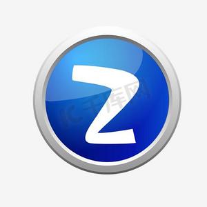 蓝色的数字序号2图标