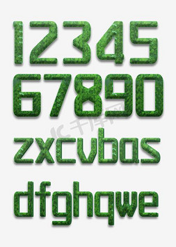 数字免抠艺术字图片_钻石字母数字符号矢量素材