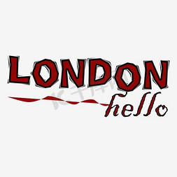 英国伦敦免抠艺术字图片_London