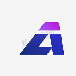 p字母logo免抠艺术字图片_创意尖锐体字母A