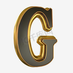 字母设计装饰免抠艺术字图片_创意卡通装饰英文字母彩色字母G