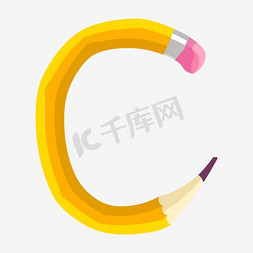 英文字母c免抠艺术字图片_创意卡通英文字母艺术字c