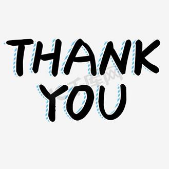 thankyou艺术字矢量图