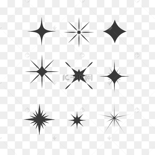 五角星星星形状套图图片
