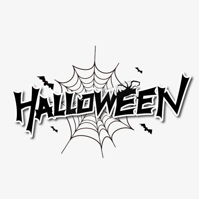 创意万圣节 Halloween 艺术字图片