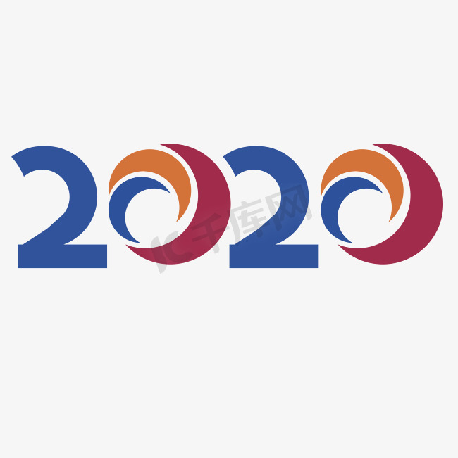 2020创意字体设计鼠年节日2020年20图片