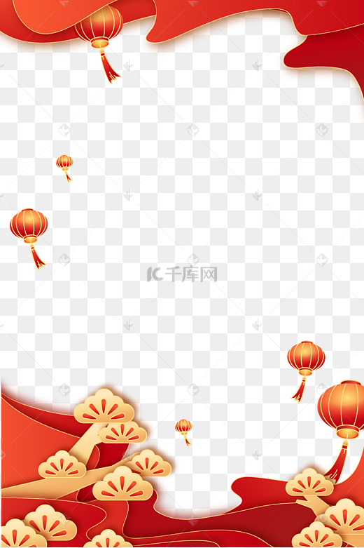 国庆节喜庆边框图片