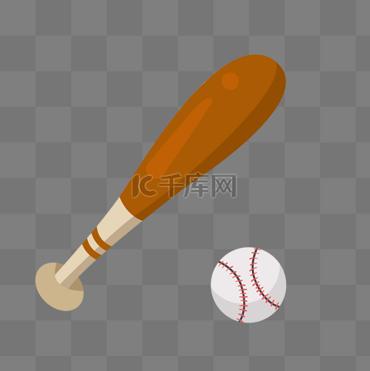 棒球用具插画图片
