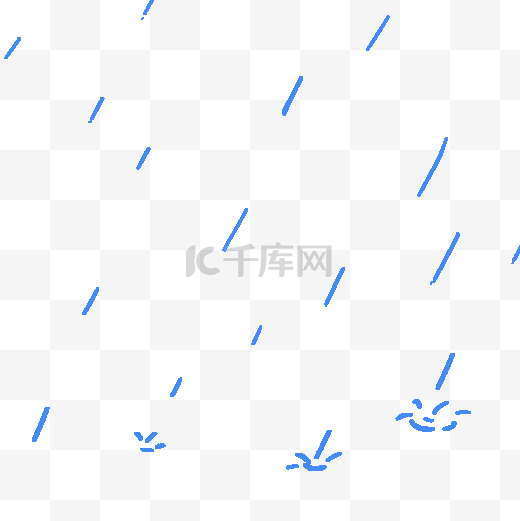 卡通下雨雨滴落地gif动图图片