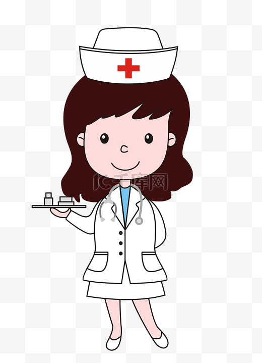 护士医生卡通素材图片