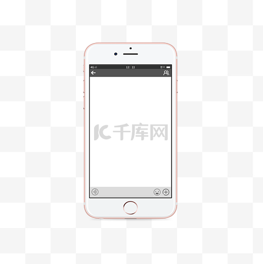 iPhone手机外型聊天元素图片