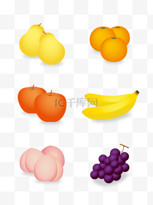 商用水梨苹果桃子葡萄提子水蜜桃水果香蕉图片