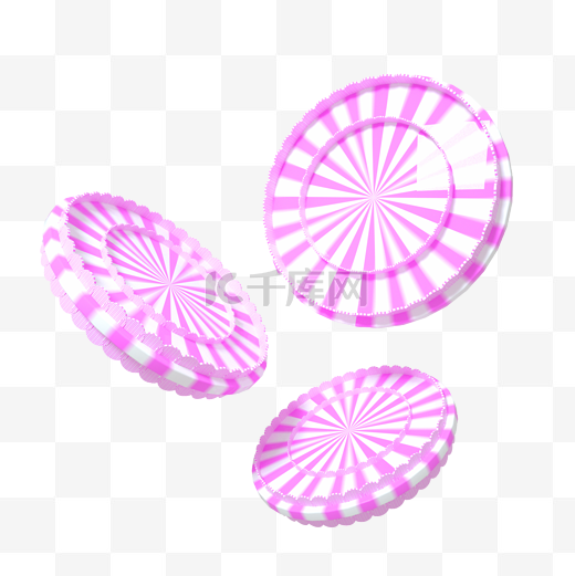 c4d粉色表白节母亲节电商首页装饰飞盘图片