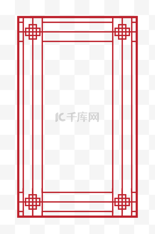 中国风红色喜庆边框纹理图片