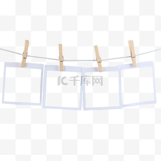 产品实物木夹子夹照片边框设计图片