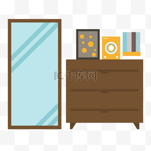 家居装饰镜子柜子图片