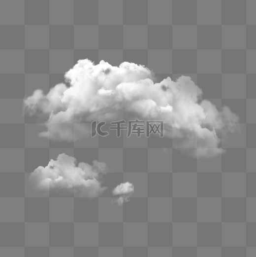 白色天气云朵装饰素材元素图片