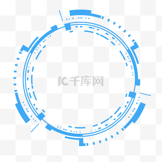 科技感装饰人工智能几何圆形形状图案图片