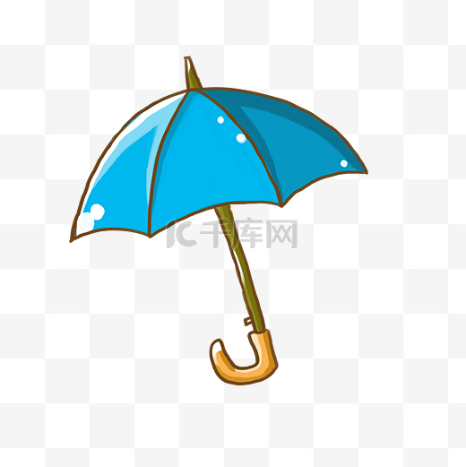 雨伞手绘小清新手账图片