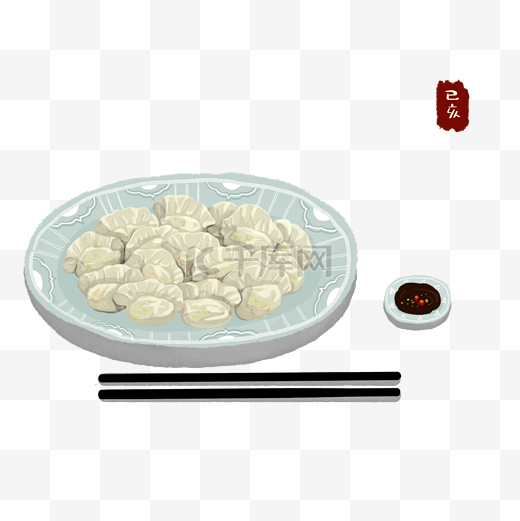中国年饺子图片