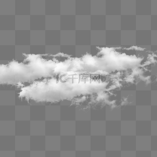 白色云层免抠图元素图片