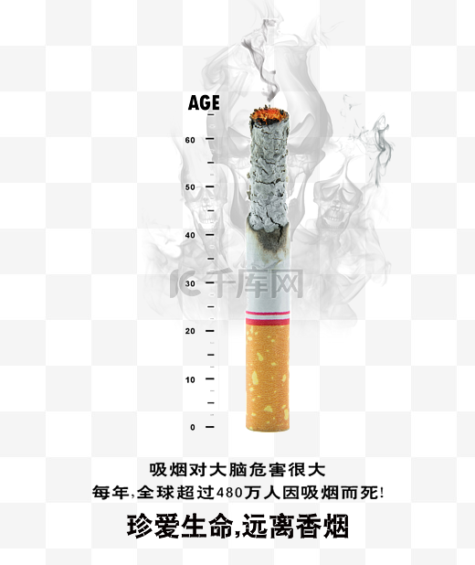 世界无烟日燃烧的香烟素材图片