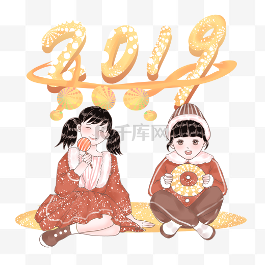 2019甜甜蜜蜜迎新春图片