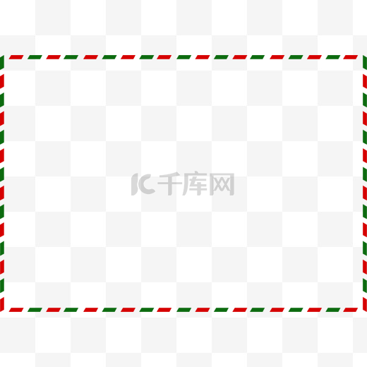 圣诞节红绿拼接框架图片