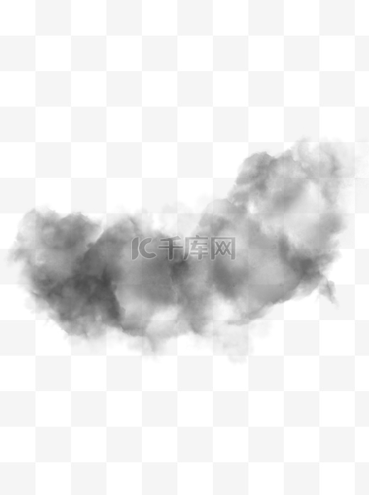 中国风水墨云朵效果元素图片
