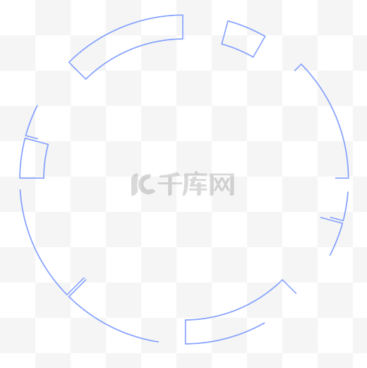 科技装饰蓝色圆圈图片