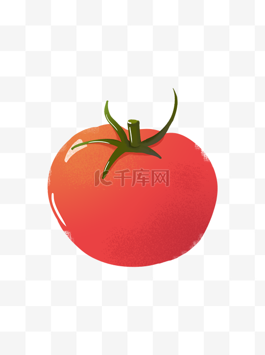 蔬菜水果元素之手绘风西红柿图片