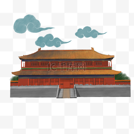北京故宫紫禁城大殿PNG图片