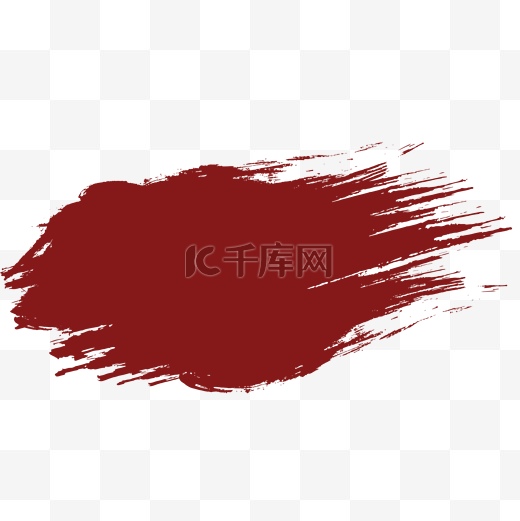 红色创意传统笔触元素图片