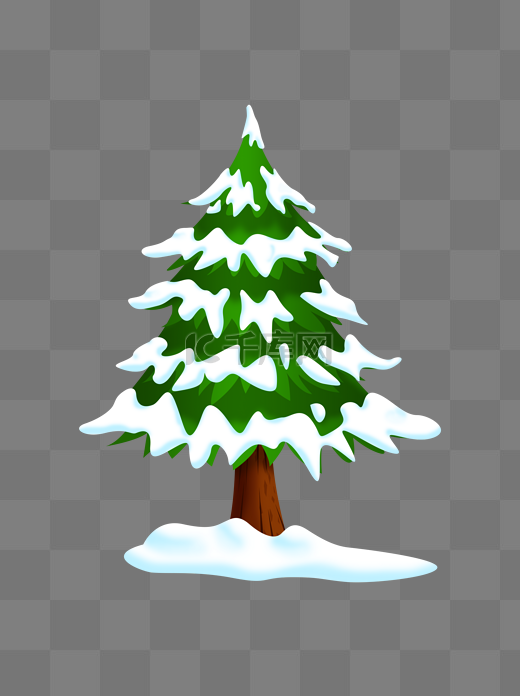 冬季雪树商用素材图片