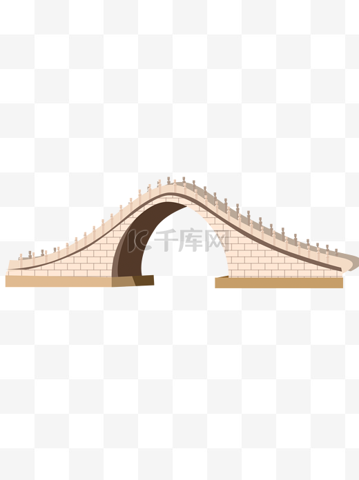 简约褐色木桥装饰元素图片