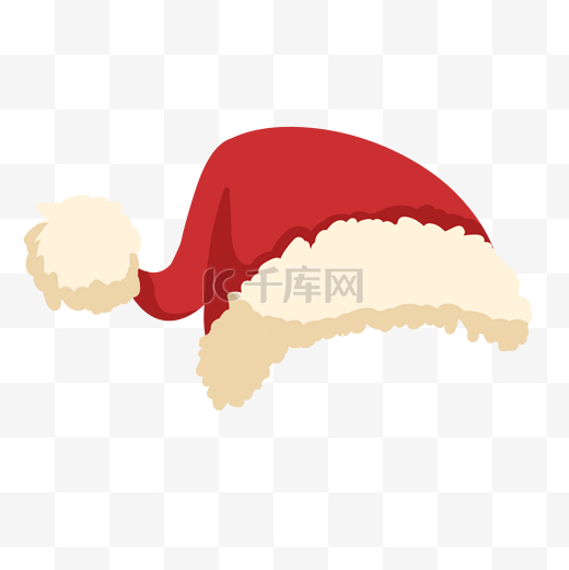 红色的圣诞帽插画图片