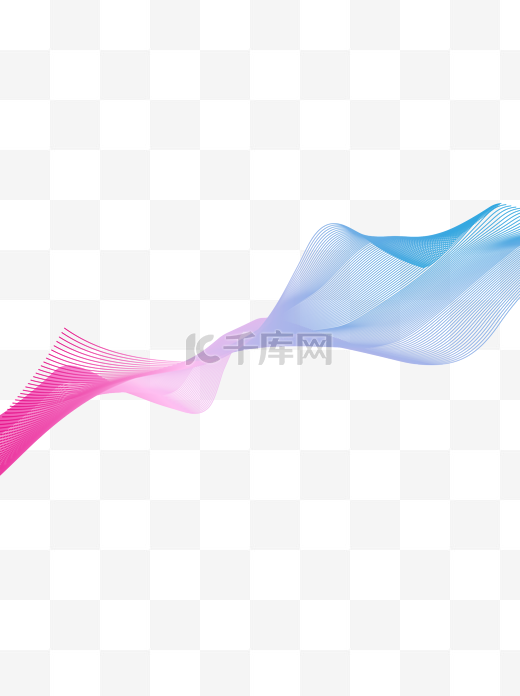 渐变炫酷科技感矢量底纹粉色蓝色曲线图片