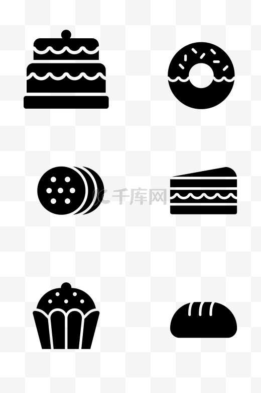 蛋糕甜品图标素材图片