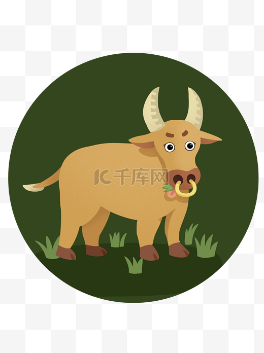 哺乳动物水牛牲畜家畜情人节七夕节日牛郎黄牛耕种图片