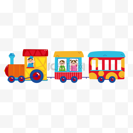 61儿童节卡通小火车玩具设计图片