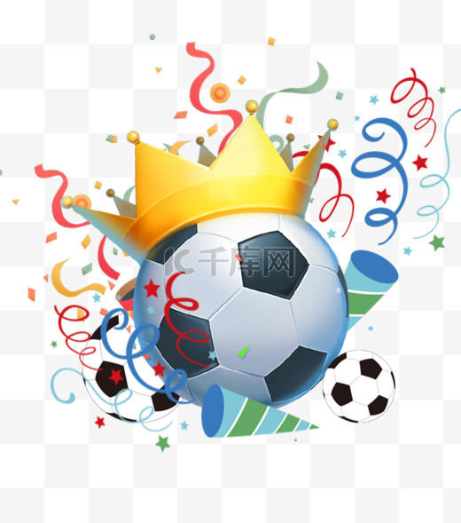 俄罗斯世界杯足球赛创意足球插画图片