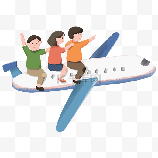 国庆十一朋友一起去坐飞机旅行图片