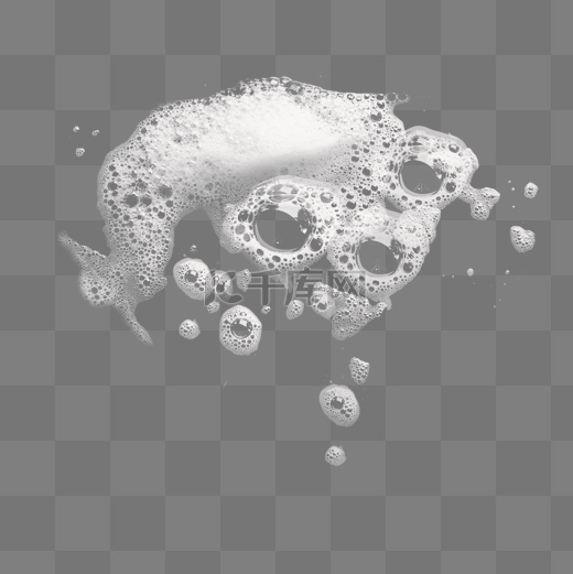 零落的白色肥皂泡沫泡泡图片