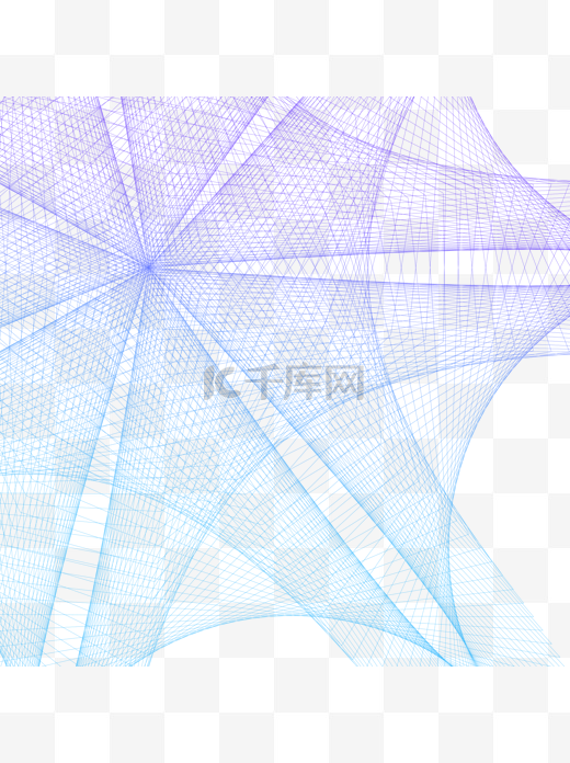 科技花纹底纹蓝紫渐变线条装饰元素设计图片