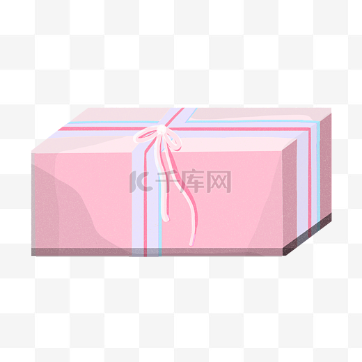 手绘粉色包装礼盒图片